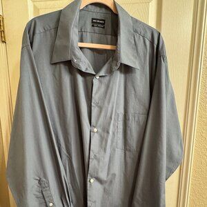 Van Heusen Men's Big Fit Poplin Dress Shirt 20" 34/35